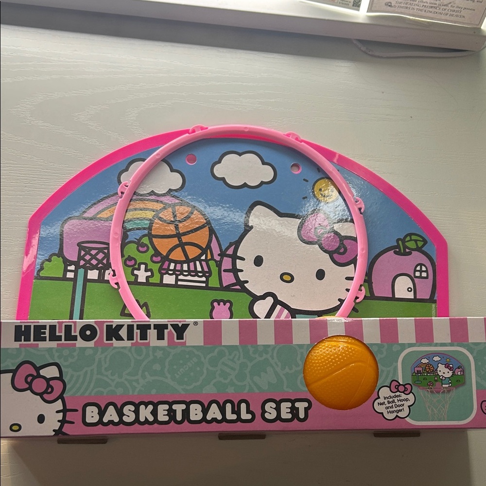 Hello Kitty Pink and Blue Basketball Set